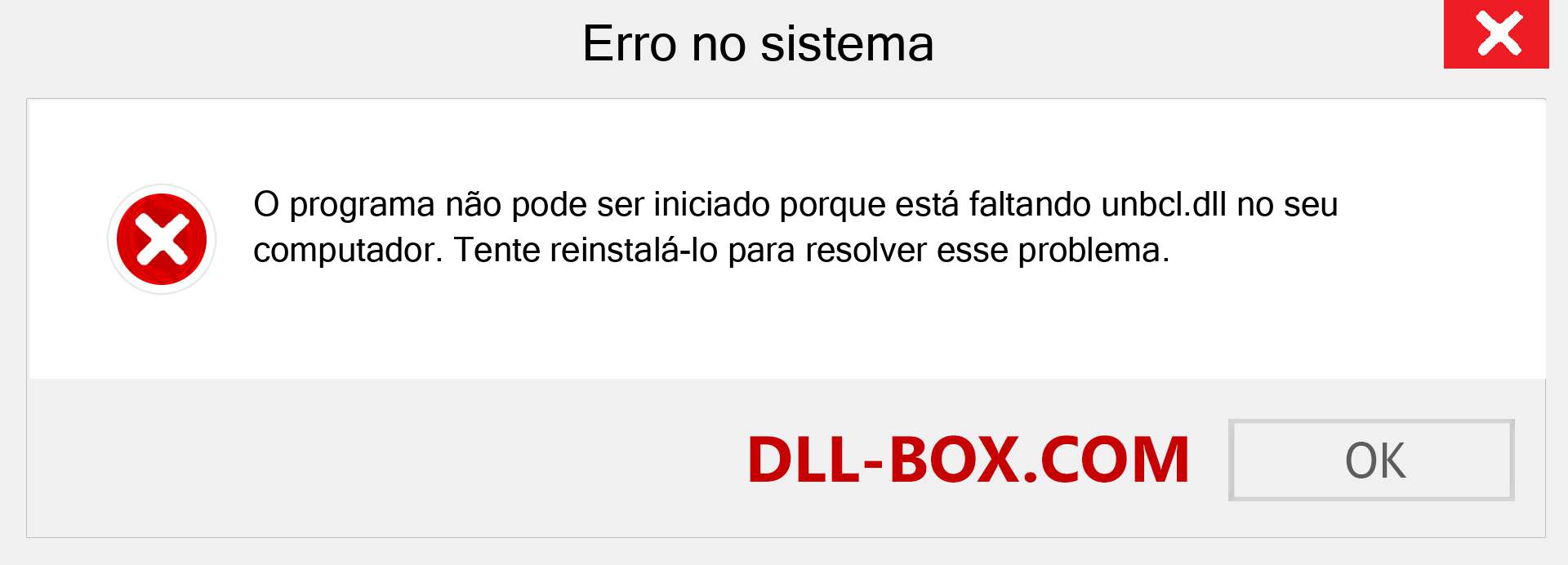 Arquivo unbcl.dll ausente ?. Download para Windows 7, 8, 10 - Correção de erro ausente unbcl dll no Windows, fotos, imagens